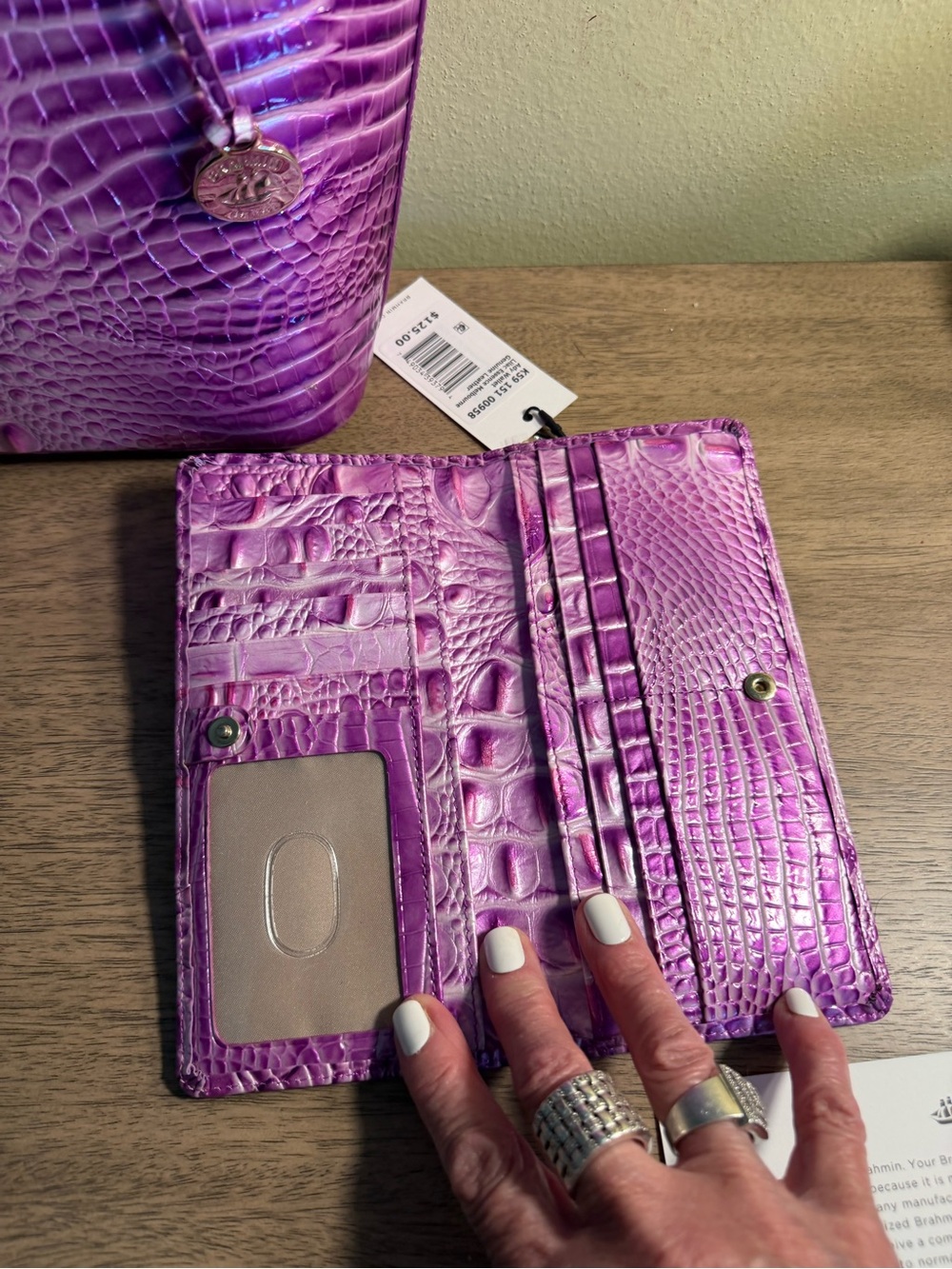 Brahmin Lilac Essence Medium Asher and Ady Wallet - Picture 7 of 11